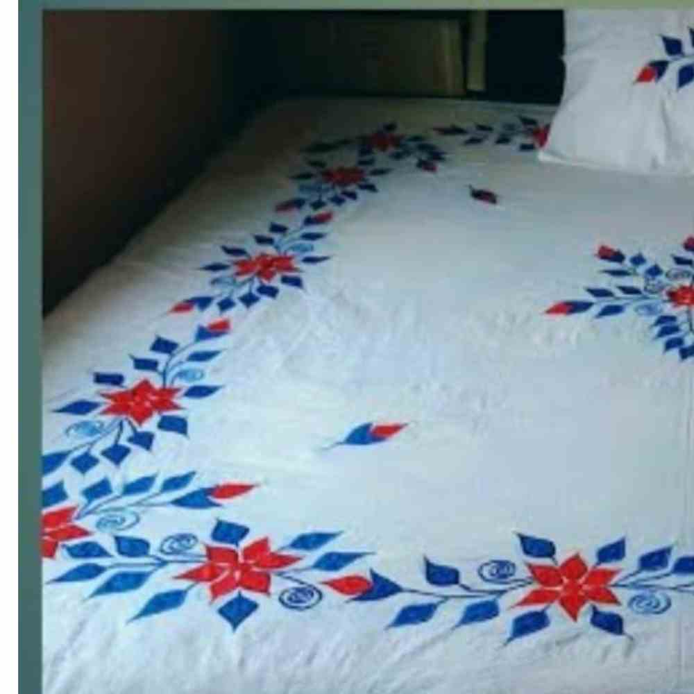 Handcrafted Applique Work Bedsheet